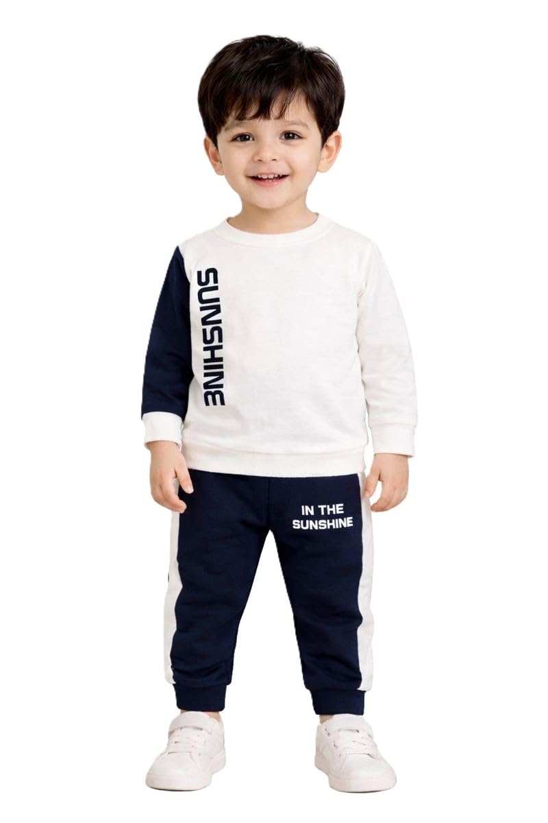 Kids Dress for Boys Full Sleeve Printed T-Shirt & Pant