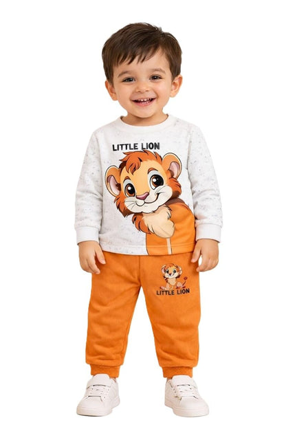 Kids Dress for Boys Full Sleeve Printed T-Shirt & Pant