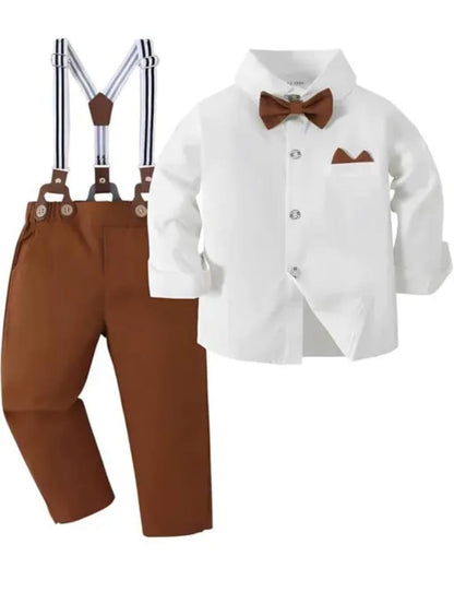 Boys Kids Formal Dungaree Outfit Set